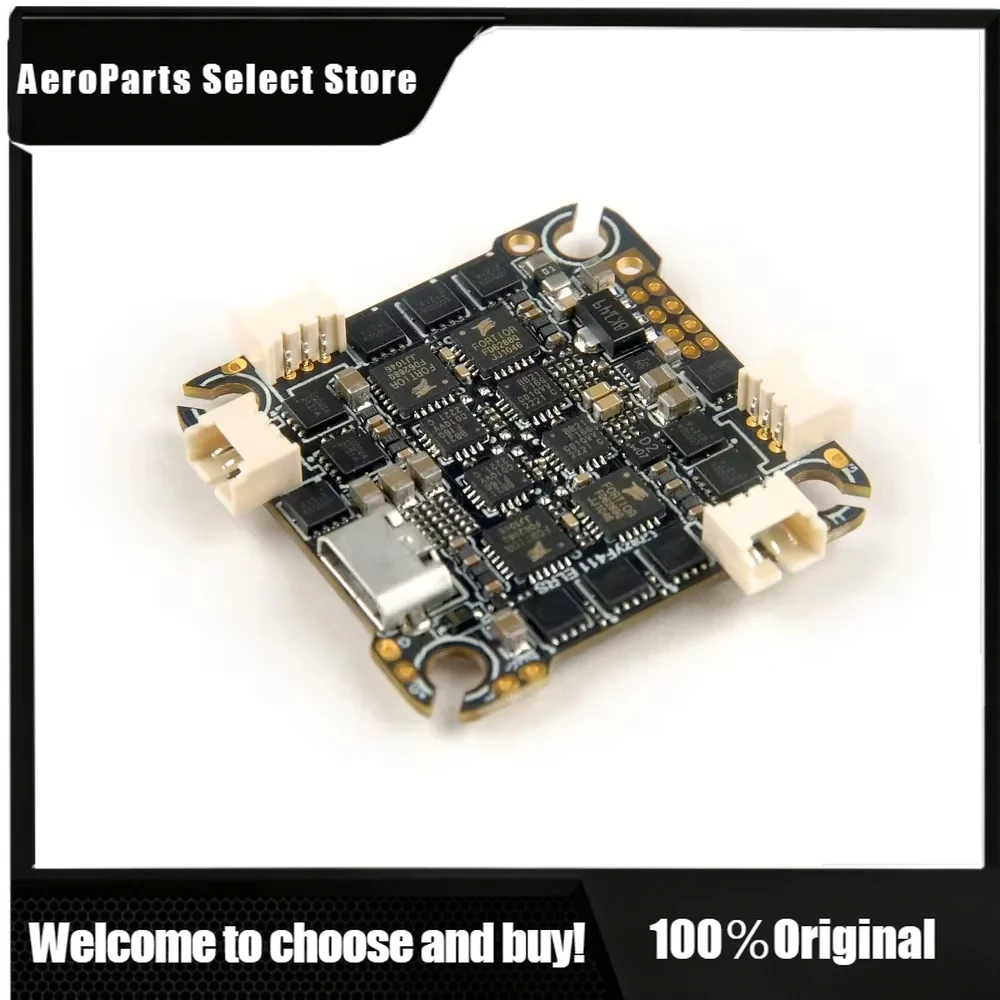 AeroPartsCrazyF411 2-4S 2.4Ghz ELRS Betaflight Flight Controller 4in1 Blheli_s 20A ESC and CRSF Receiver for FPV Dr-one
