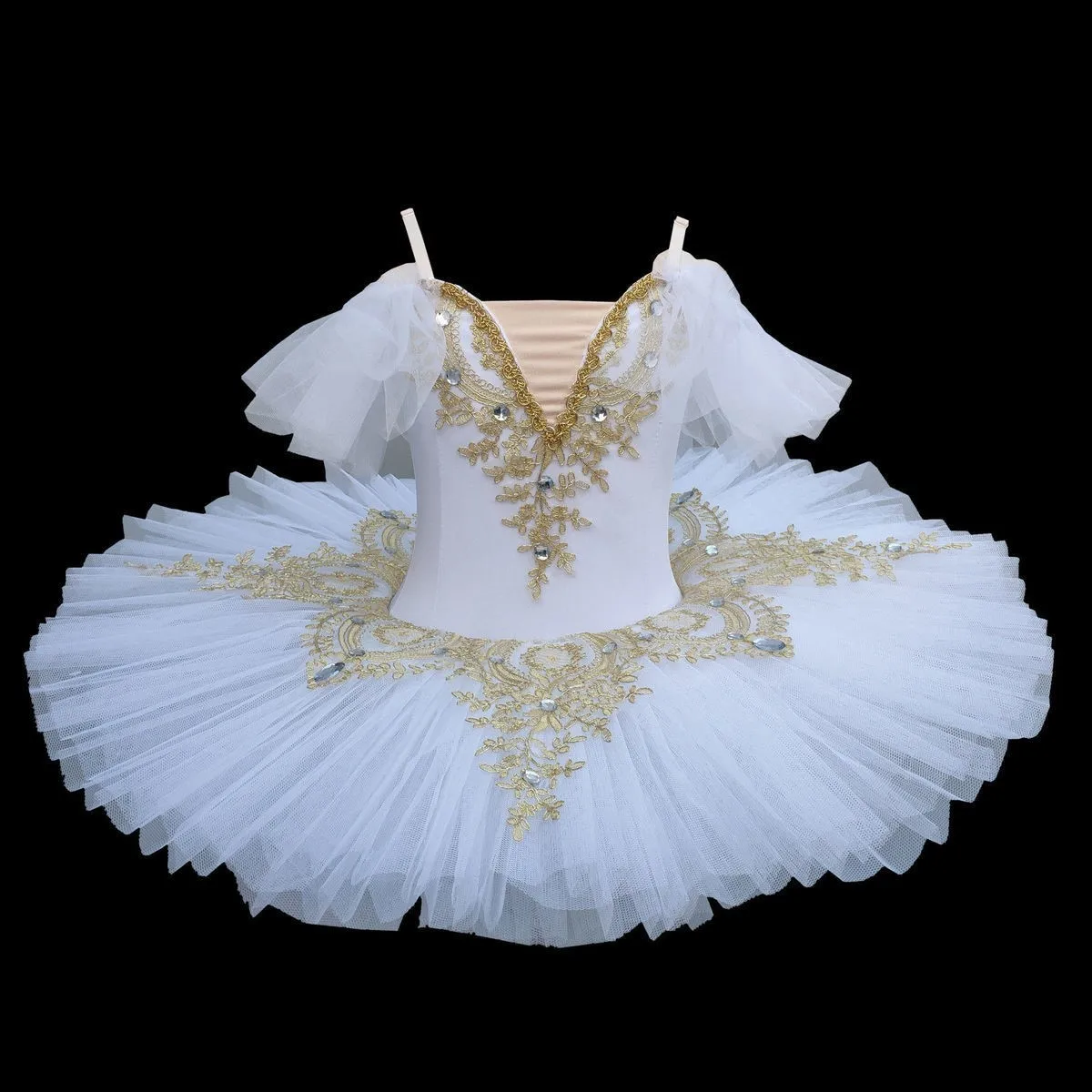 Ragazze balletto Tutu Tulle vestito professionale Swan Lake Ballerina Pancake Tutu adulto bambino balletto vestito bambini danza Costume body