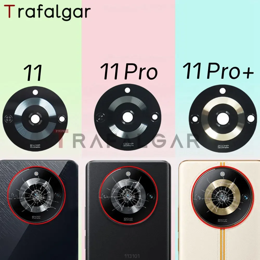 For Realme 11 Pro+ Plus 5G Rear Back Camera Glass Lens Replacement With Adhesiver Sticker RMX3771 RMX3740 RMX3741