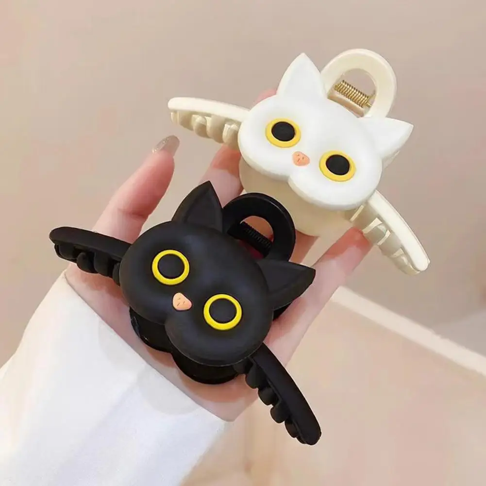 Cute Cat Hair Clip Durable Hair Clip Adorable Cartoon Cat Hair Clips for Women Girls Decorative Shaped Grab Clips for Chignon