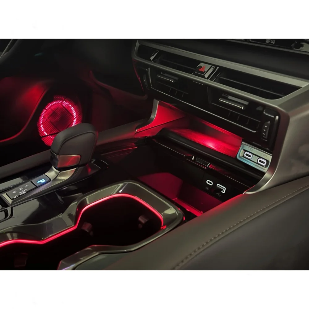 كريستال أجواء ديناميكية ضوء لكزس RX 2023 + الضوء المحيط السيارات الإضاءة الداخلية كوب ماء ضوء مضيئة القرن جديد