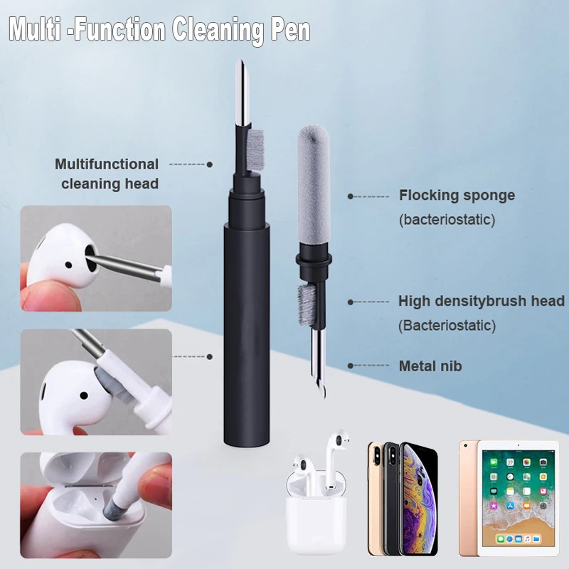 Bluetooth Earphones Cleaning Pen for Airpods Pro 3 2 1 Cleaner Kit Brush For Wireless Headphones Charging Case Cleaning Tools image 2