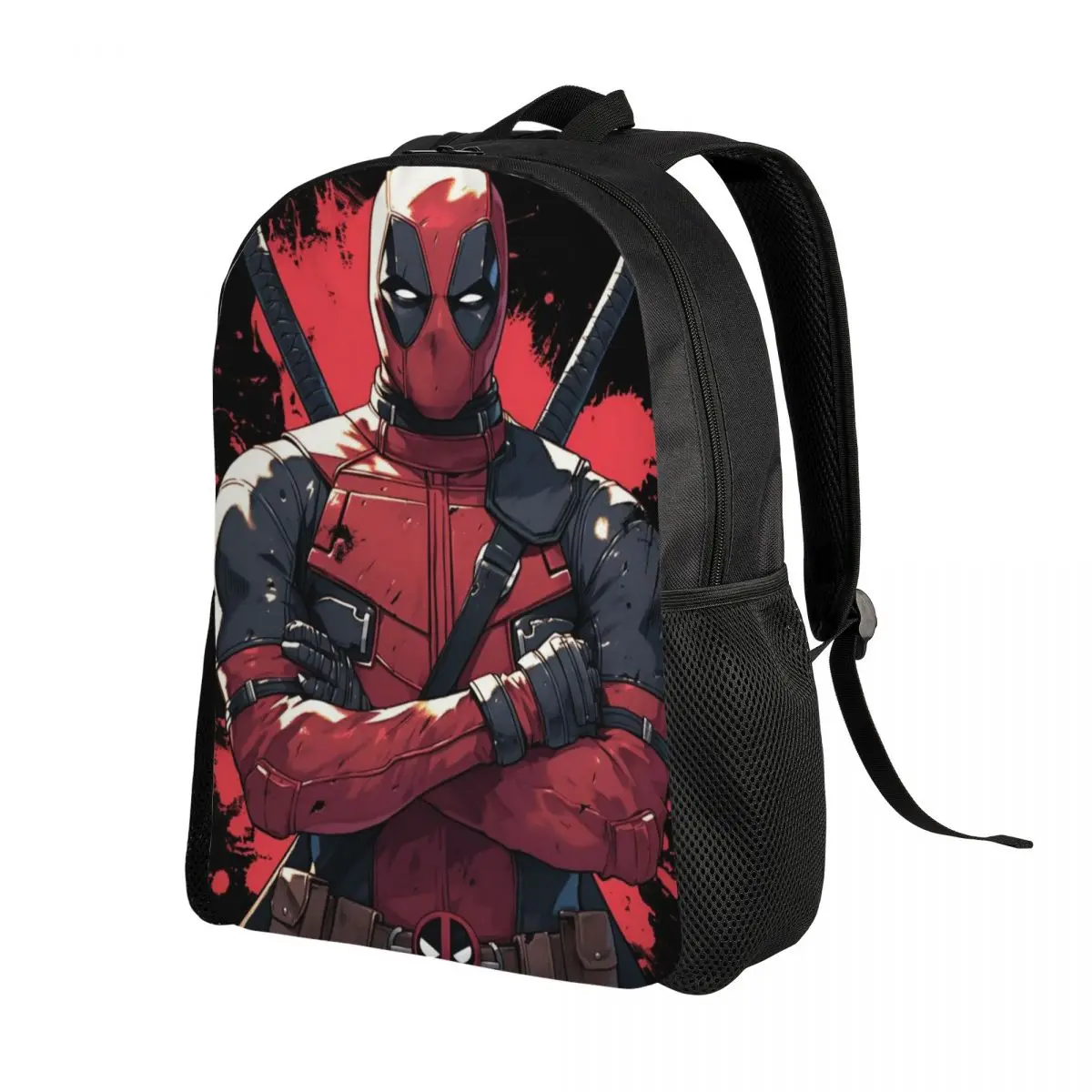 Niestandardowe plecaki filmowe Deadpool Kobiety Mężczyźni Casual Bookbag dla College School Cool Superhero Bags