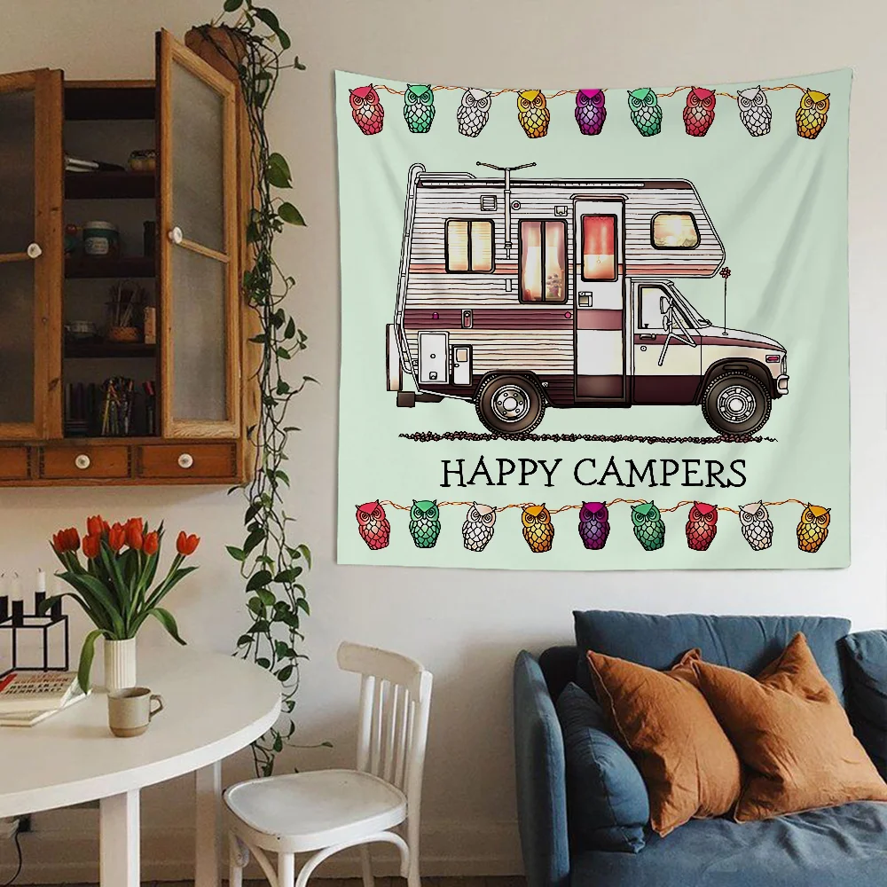 Happy Campers Küche DIY Wandteppich Bohemian Wandteppiche Mandala Home Decor