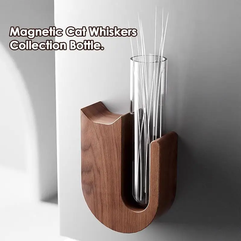 Cat Whisker Collector Vase Fridge Magnet For Pet Whisker Cat Whisker Collector Holder For Cat Lovers Kitten Whisker Vase Fridge