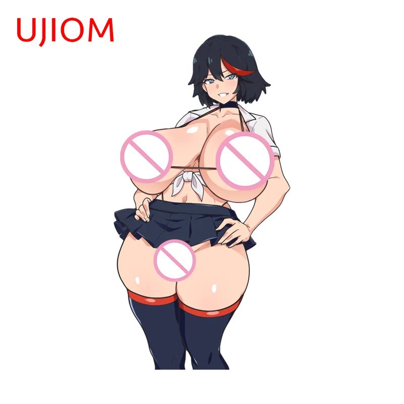 UJIOM Ryuko Matoi Anime Peripheral Big Boobs Wall Sticker Trendy Amusing Personality Hot Selling Decal Hentai Wardrobe Decor