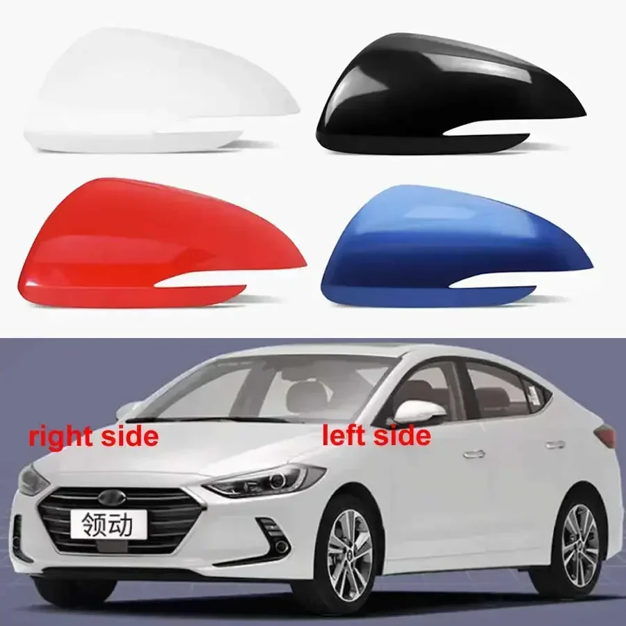 

For Hyundai Elantra 2016-2021 Replace Rearview Mirrors Cover Side Rear View Mirror Shell Housing Color Painted Carbon Fiber