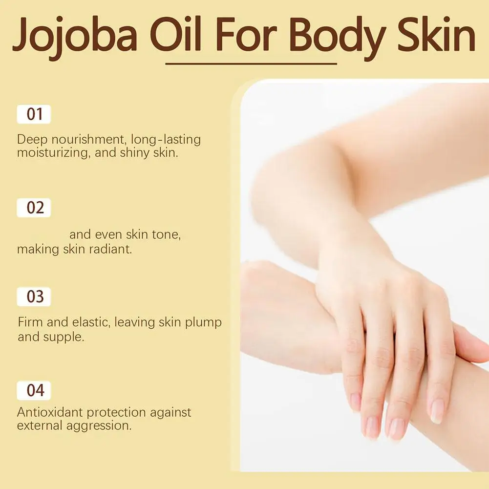 100Ml Natuurlijke Biologische Jojoba Olie Massage Gezicht En Lichaam Hydraterende Product Hydraterende Ontspannende Huidverzorging Wholesa Controle Olie C3p7