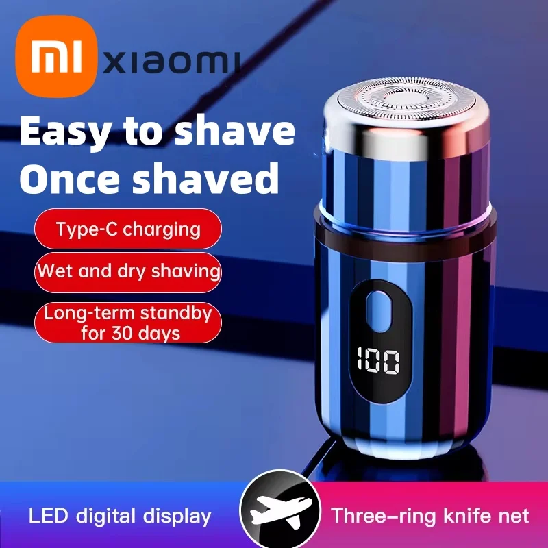 Xiaomi Mini Electric Shaver USB-C Rechargeable Shaver Waterproof Portable Shaver Powerful Travel Home Use Cordless Shaver