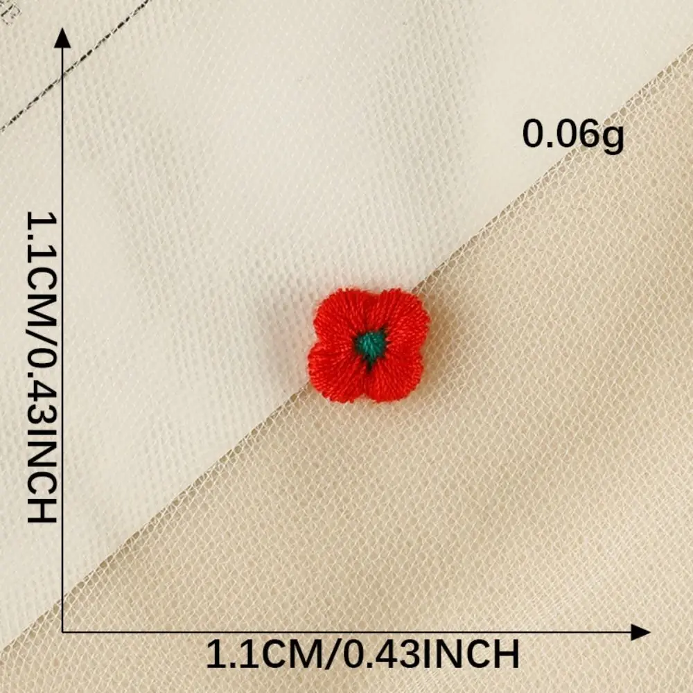 

High Quality Sew-on Embroidery Patch Cherry Flower Clothing Badge Accessories Embroidered Fabric Patch Sew-on DIY Applique