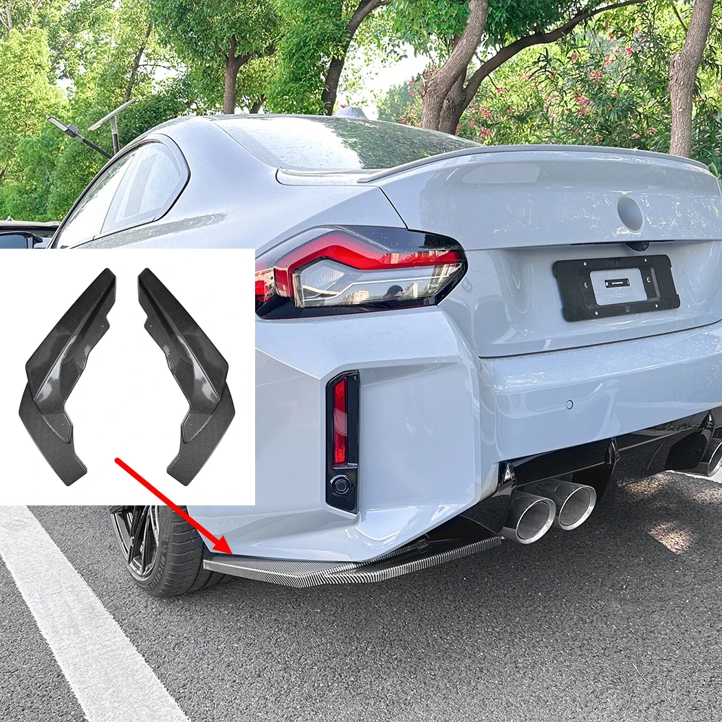 

Для BMW 2 серии M2 G87 2023 + задний бампер автомобиля, задняя губа, угловая пленка, спойлер, внешняя модификация автомобиля, внешняя модификация, часть