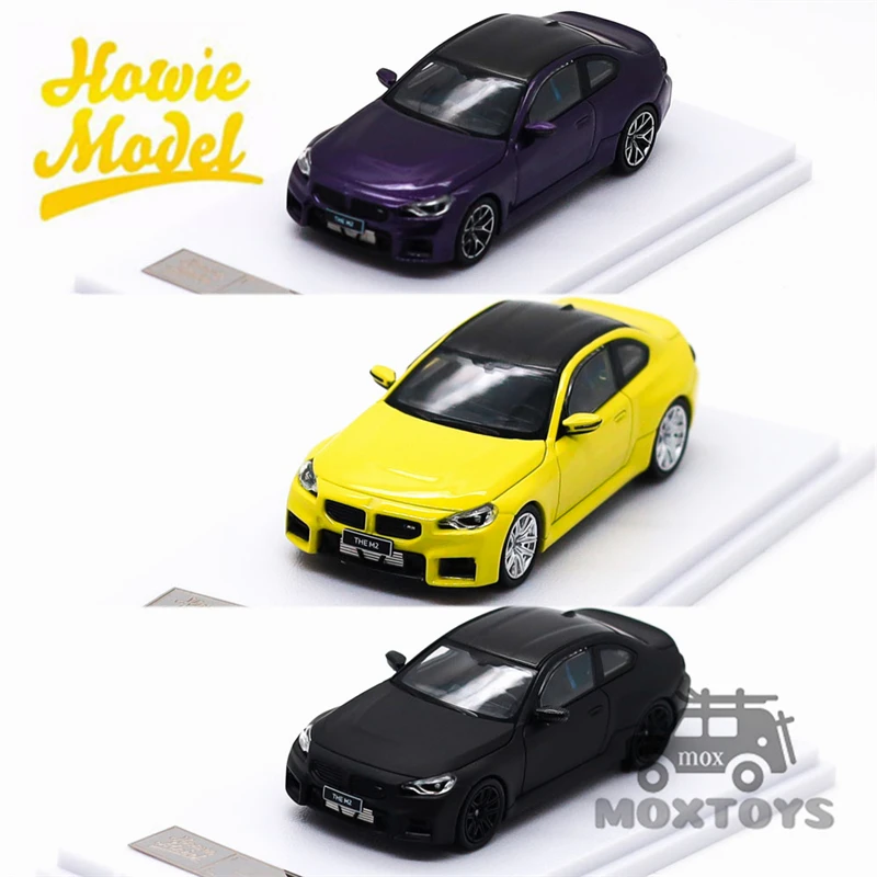 howie-モデル-1-64-m2-g87-パープル・イエロー・ブラック-ダイキャストモデルカー