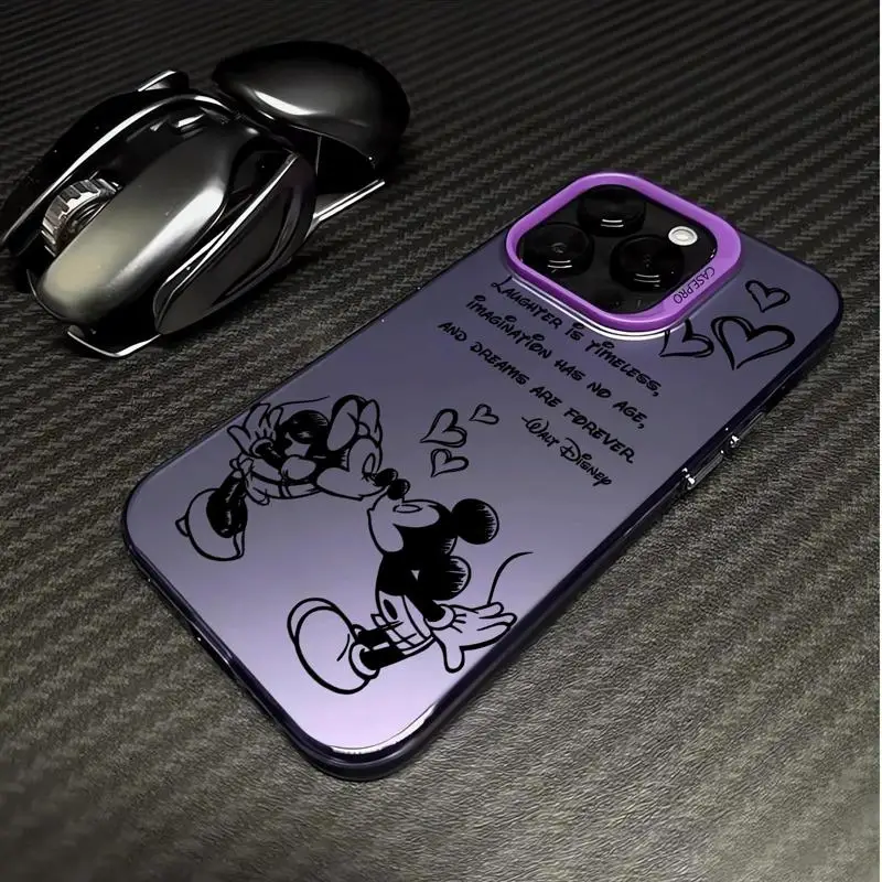 Disney Mickey Mouse Cute Phone Case for iPhone 11 Pro Max 14 Pro 13 12 Pro XS Max XR X 15 Plus 11 Pro Shockproof Soft Cover