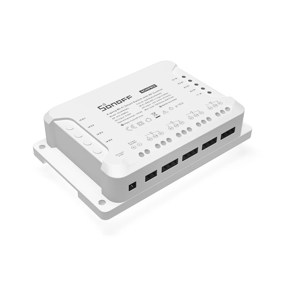 SONOFF 4CH R3 & 4CH PRO R3 4 Gang Wifi สมาร์ทสวิทช์ RF ควบคุม self - locking interlock นิ้ว 3 โหมดการทํางาน eWelink APP