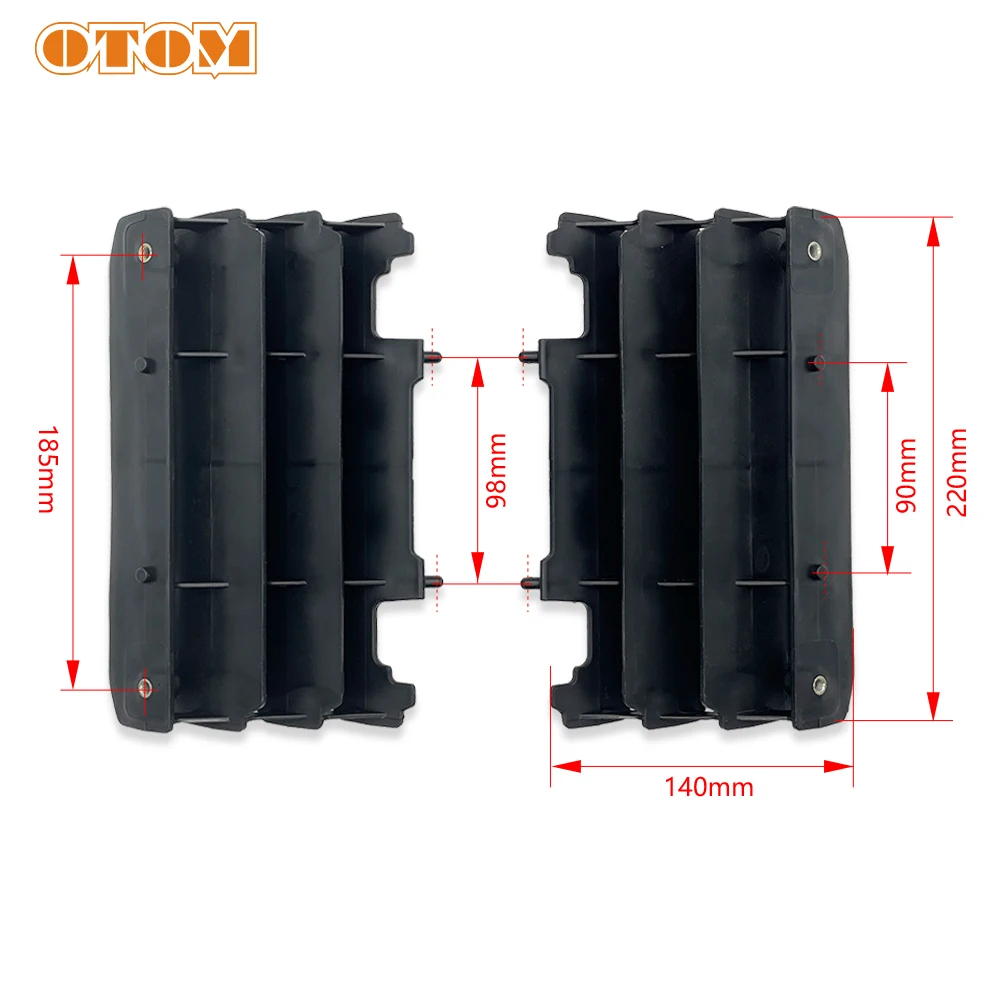OTOM Motorcycle Radiator Louvers YZ250F 01-05 For YAMAHA WR250F 05-06 YZ 125 250 02-21 YZX 125 250 Plastic Radiator Protection