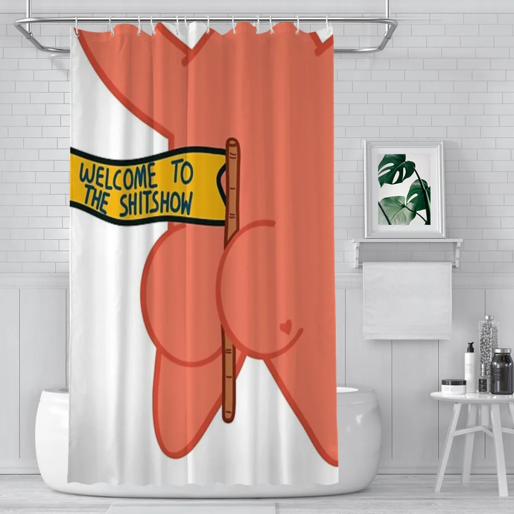 welcome to the shitshow patrick star Unique decor Modern Fabric Bathroom Shower Curtains art design Print Curtain