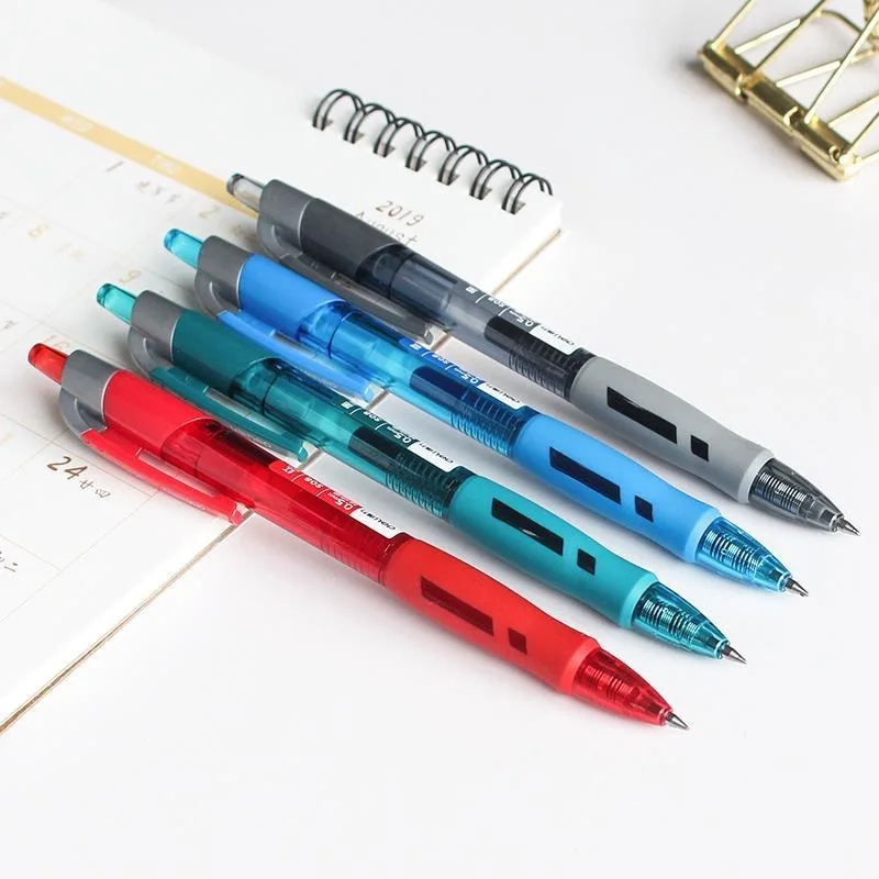 Deli 1 PC Ballpoint Pens 0.5mm 4 Colors Smooth Writing Soft Grip Office School Stationery Writing Tool S08