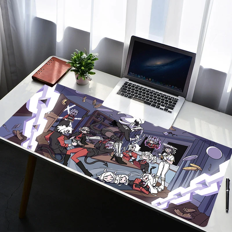 Mouse Pad PC Non Slip Rubber Anime Mousepad Laptop Gamer Cabinet Keyboard Pad Office Computer Gaming H-helltaker Desk Mouse Mat