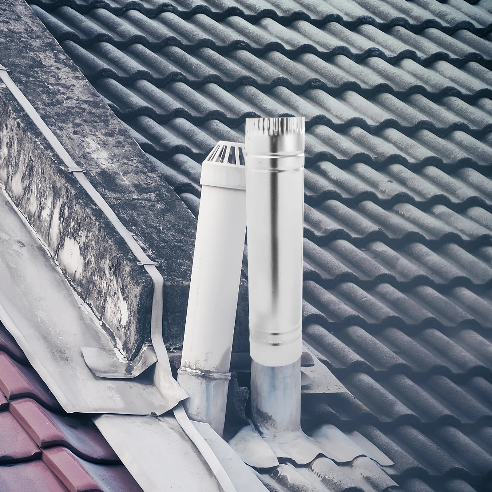 

Железная выхлопная труба премиум-качества, кухонный дымоход, прочный, устойчивый к высоким температурам, металлический аксессуар для дымохода