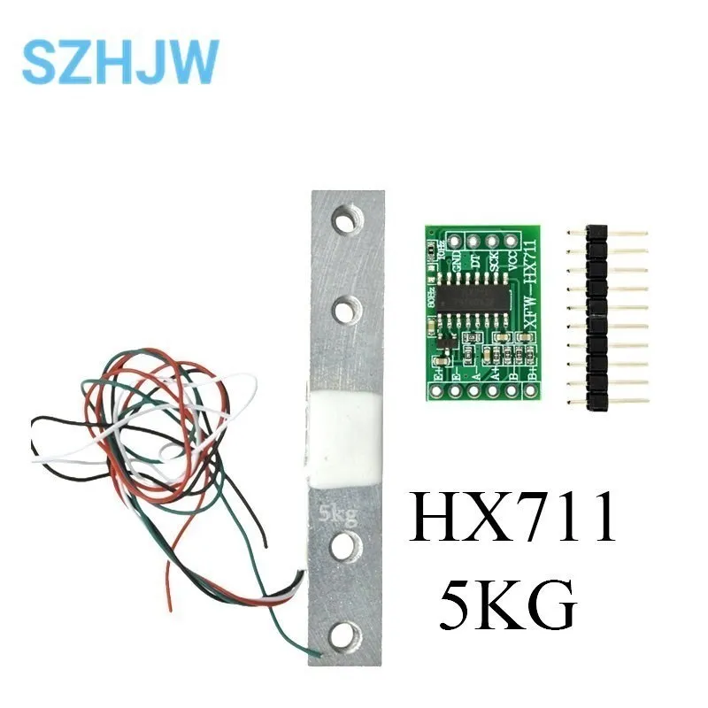 Load Cell 1KG 2KG 5KG 10KG 20KG HX711 AD Module Weight Sensor Electronic Scale Aluminum Alloy Weighing Pressure Sensor YZC-133