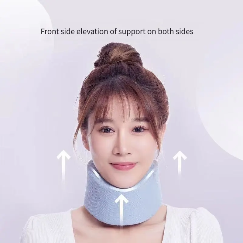 Cervical Tilt Prevention Brace Fixed Cervical Support Anti-Slumping Neck Brace Breathable Sponge Full Set Comfortable To Wear