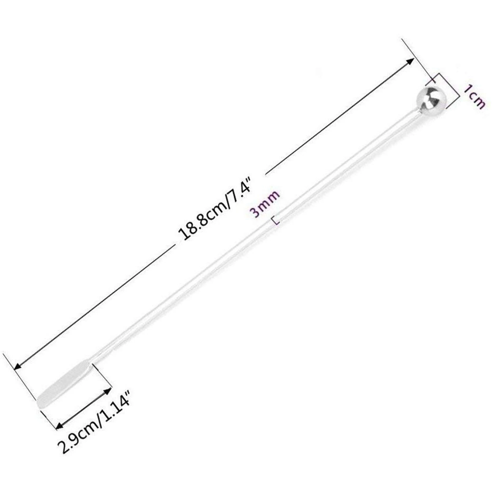 ABJI-10 Pcs Reusable Swizzle Sticks Coffee Stirrers Beverage Stir Sticks Cocktail Swizzle Sticks Silver Straight Rod Blender