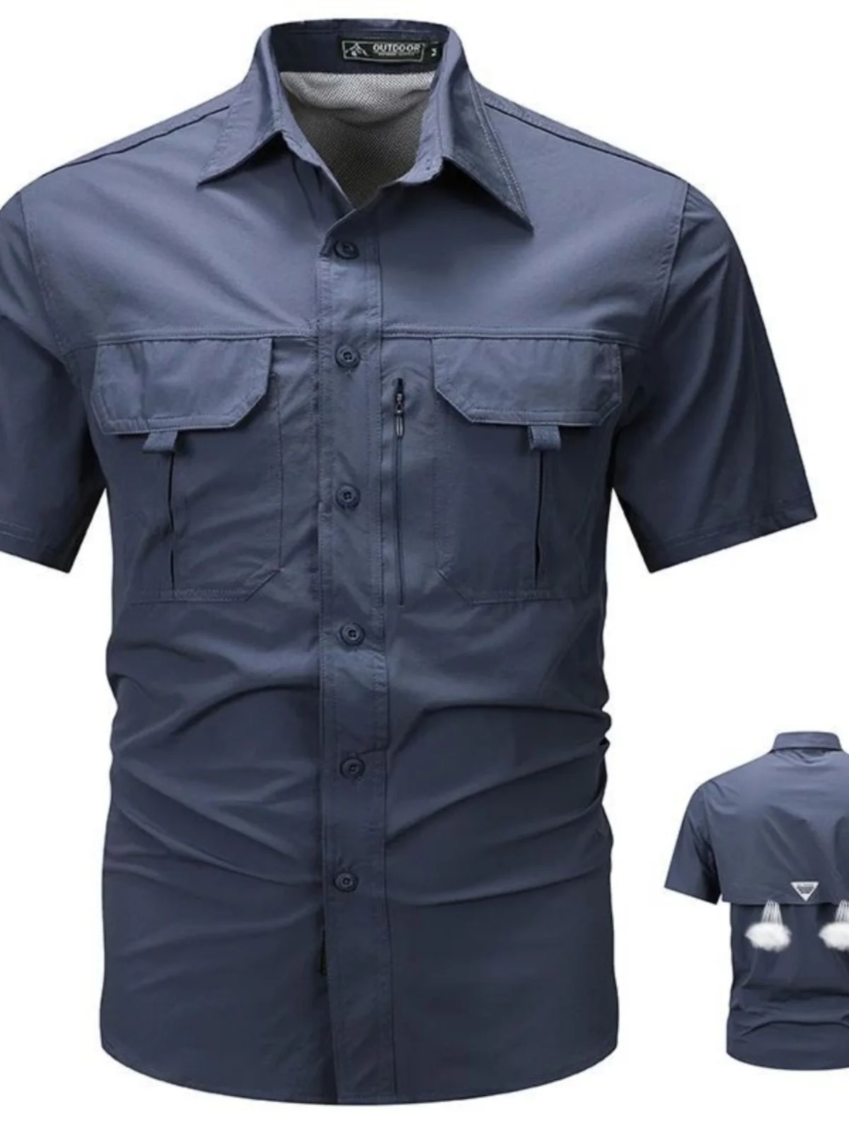 

Multi-ket Workwear ort Sve irt Loose Fit European Simple Sle Long Collar Buttoned Regular Length Autumn Season