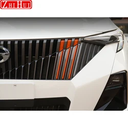 For GAC GS3 2024 GAC Emzoom 2025 Car Front Grille Modification Fog Lamp Frame Trim Strip Tri-color Strip Trim Auto Accessories