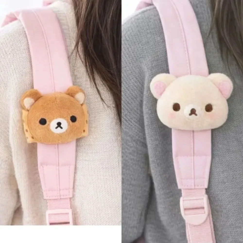 Soft Rilakkuma Plush Doll Bag Hanging Ornament Cute Cartoon Bear Keychain Backpack Decor Accessory Birthday Friendship Gift view 2