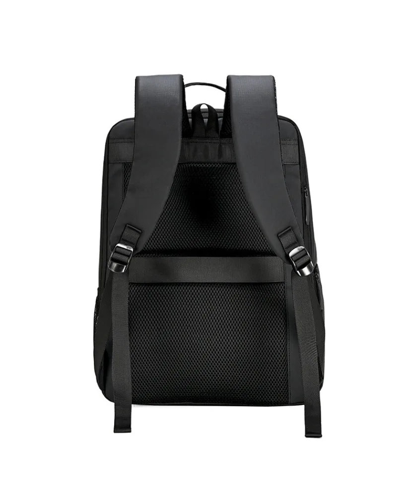 Commuter business backpack men's large-capacity cover tie rod luggage bag multi-function computer compartment storage backpack