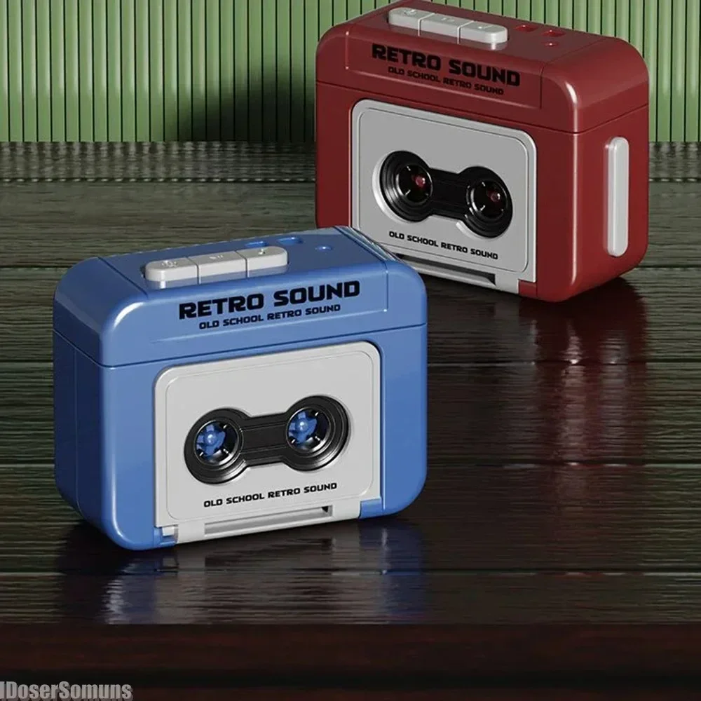 Retro Tape Recorder Key Pendant Buckle Mini Recorder Can Record Children's Gift Pendant Baby Photography Accessory Newborn Props