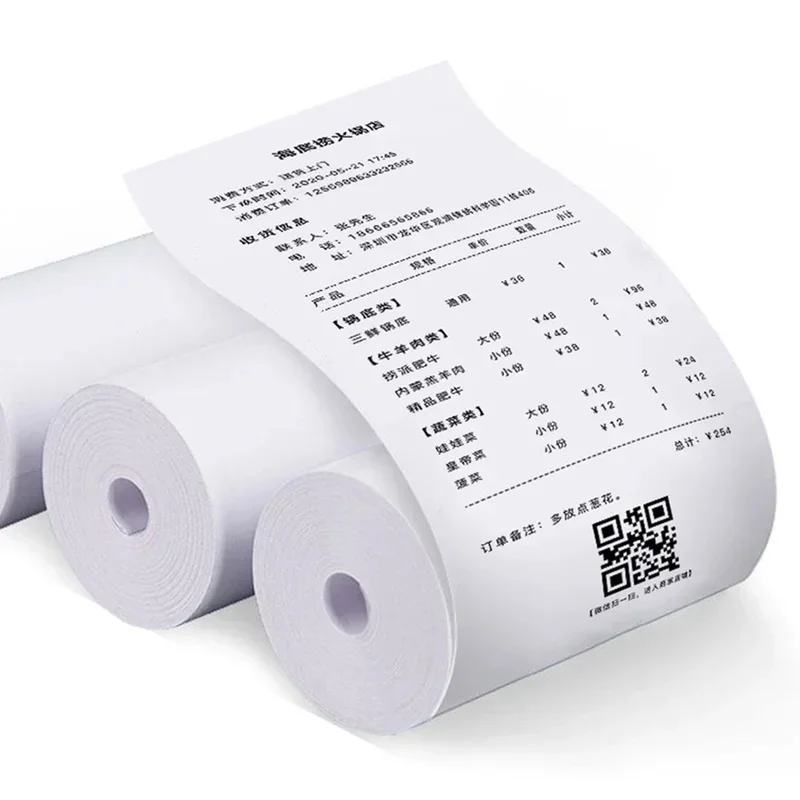 10 Rolls 57x25mm White Thermal Paper for Kids Instant Print Camera – Replacement Printing Paper