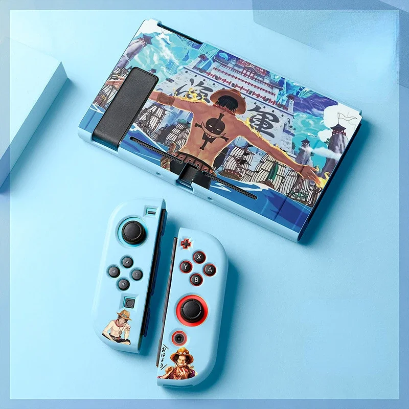 ONE PIECE Luffy Case for Nintendo NS Protective Cover Anime Law Soft TPU Shell for Switch Oled Accessories Shockproof Cases Gift