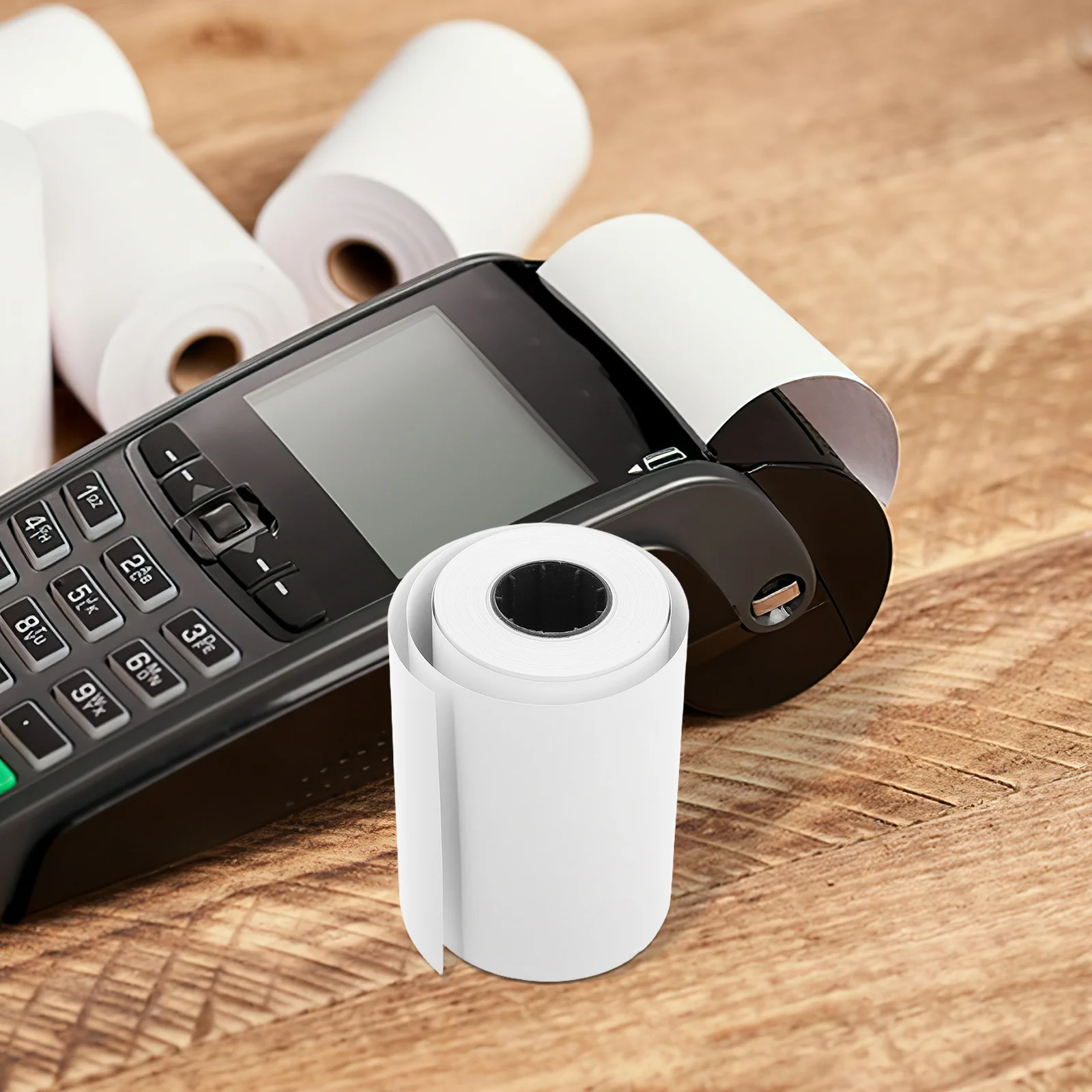 

1 Roll 80Mm Thermal Paper Roll For Pos Cash Register Receipt Printer Thermal Paper Compatible With Credit Card Machine,