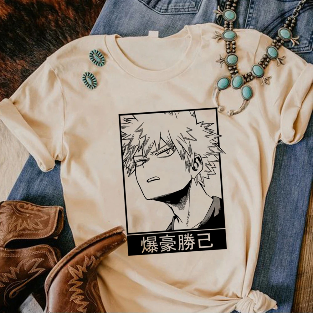 Bakugo tshirt women funny Tee girl harajuku streetwear clothes