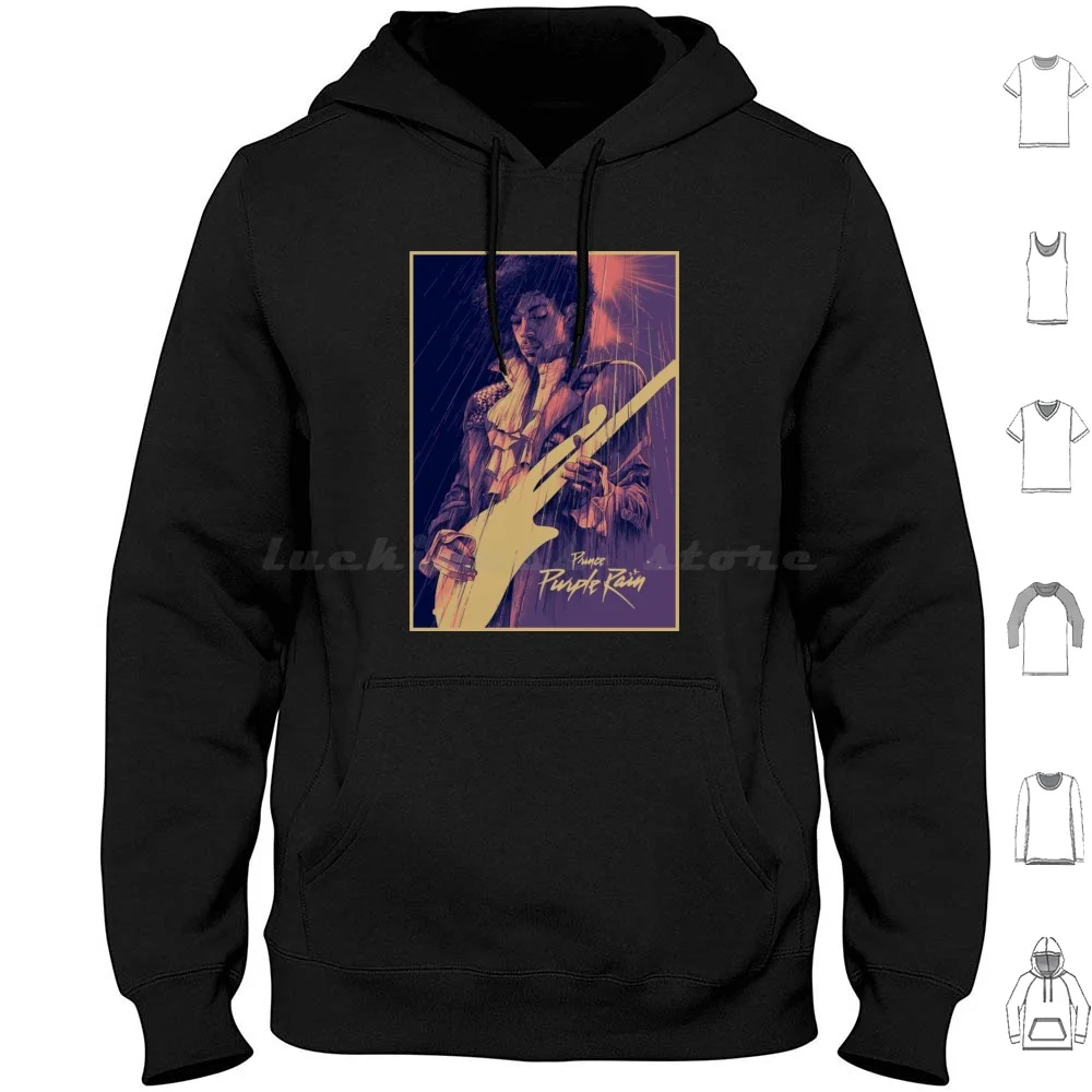 Purple Rain Hoodie cotton Long Sleeve Purple Rain Purple Rain Musical Musical Romance The Kid Albert Magnoli Apollonia