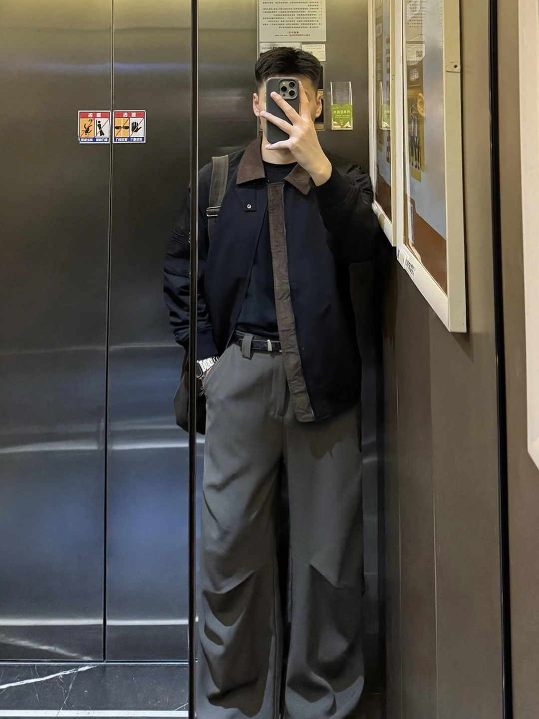 

Corduroy Patchwork Detroit Jaet Men's Casual Loose Workwear Outerwear Korean Sle Early Autumn Loose Fit Outdoor Activities