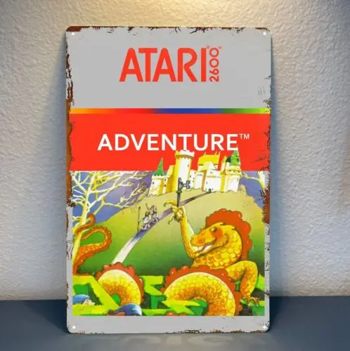 1p,Adventure Retro Video Game Metal Poster - Tin Sign - 20*30cm Plate