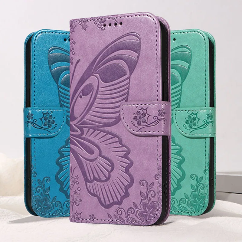 Butterfly Animal Flip Leather Case For VIVO Y15 Y17 Y20 Y20S Y20A Y20i SG Y11S Y12A Y12S Y21 Y21S Y33S Y35 Y22S Y22 Book Cover