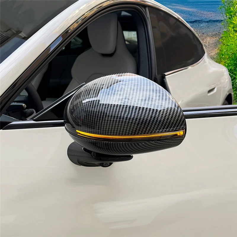 ABHY-Car مرآة الرؤية الخلفية غطاء الغطاء الواقي 6 قطعة مجموعة ل Xiaomi Su7 الجانب مرآة مقاومة للخدش تعديل الملحقات