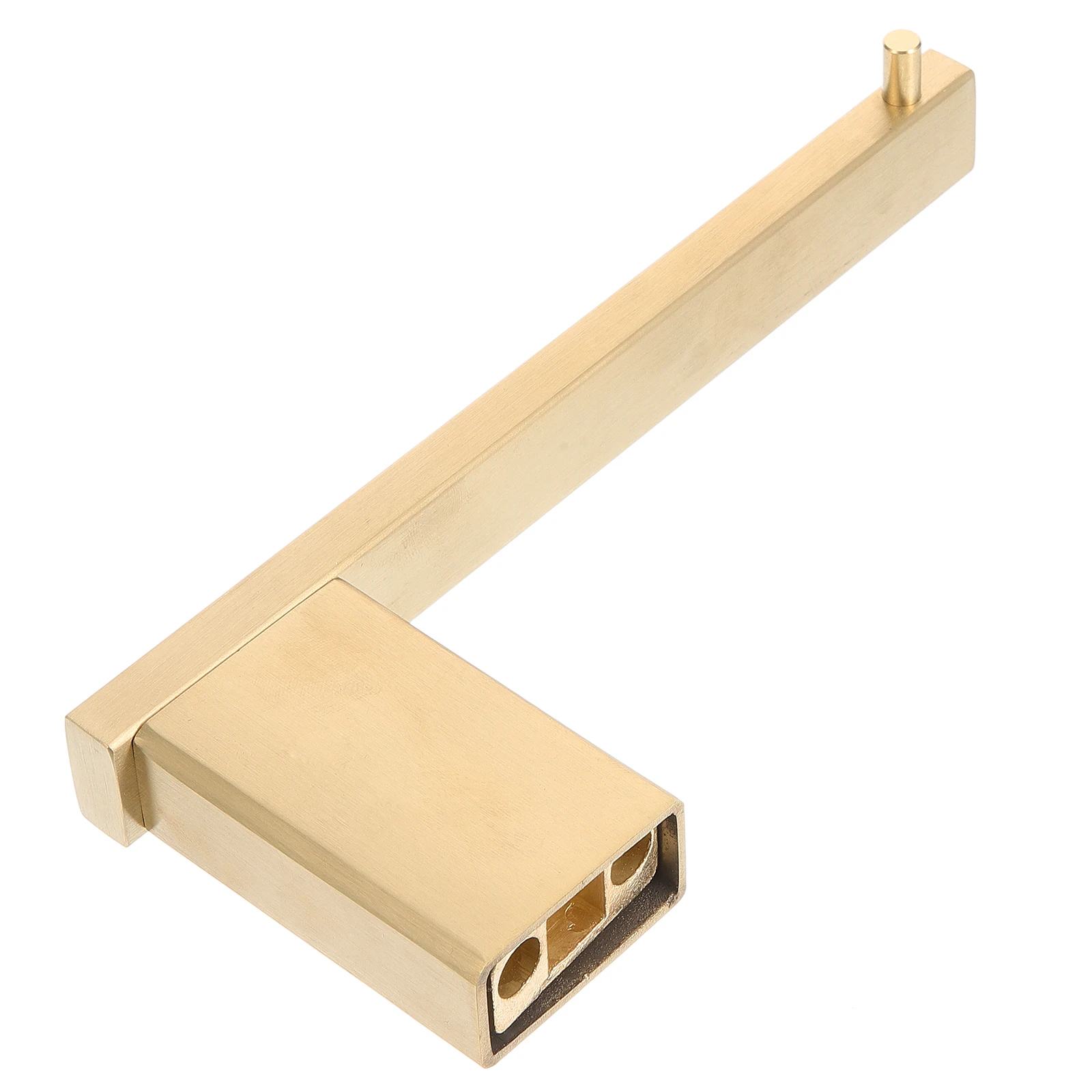 

Wall Mounted Paper Towel Holder 16x8.6cm Single Layer Brass Material Bathroom Kitchen Shelf Stand HangerVintage Style Easy