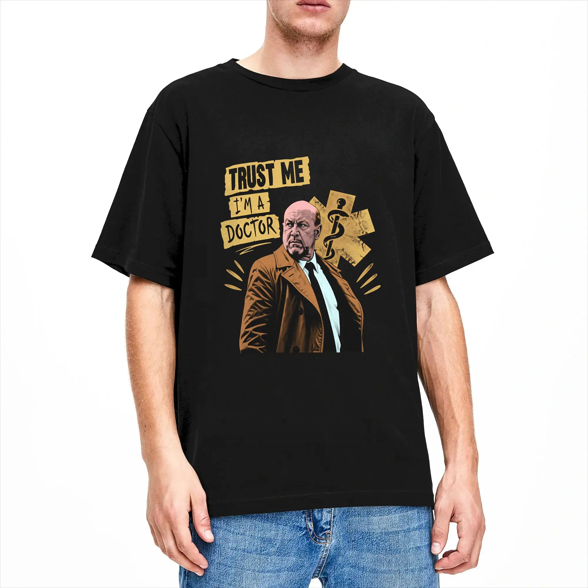 Dr Loomis The Protector Retro Art T Shirt Beach  Cotton T Shirts For Man Casual Tshirt Short Sleeves Streetwear Clothing