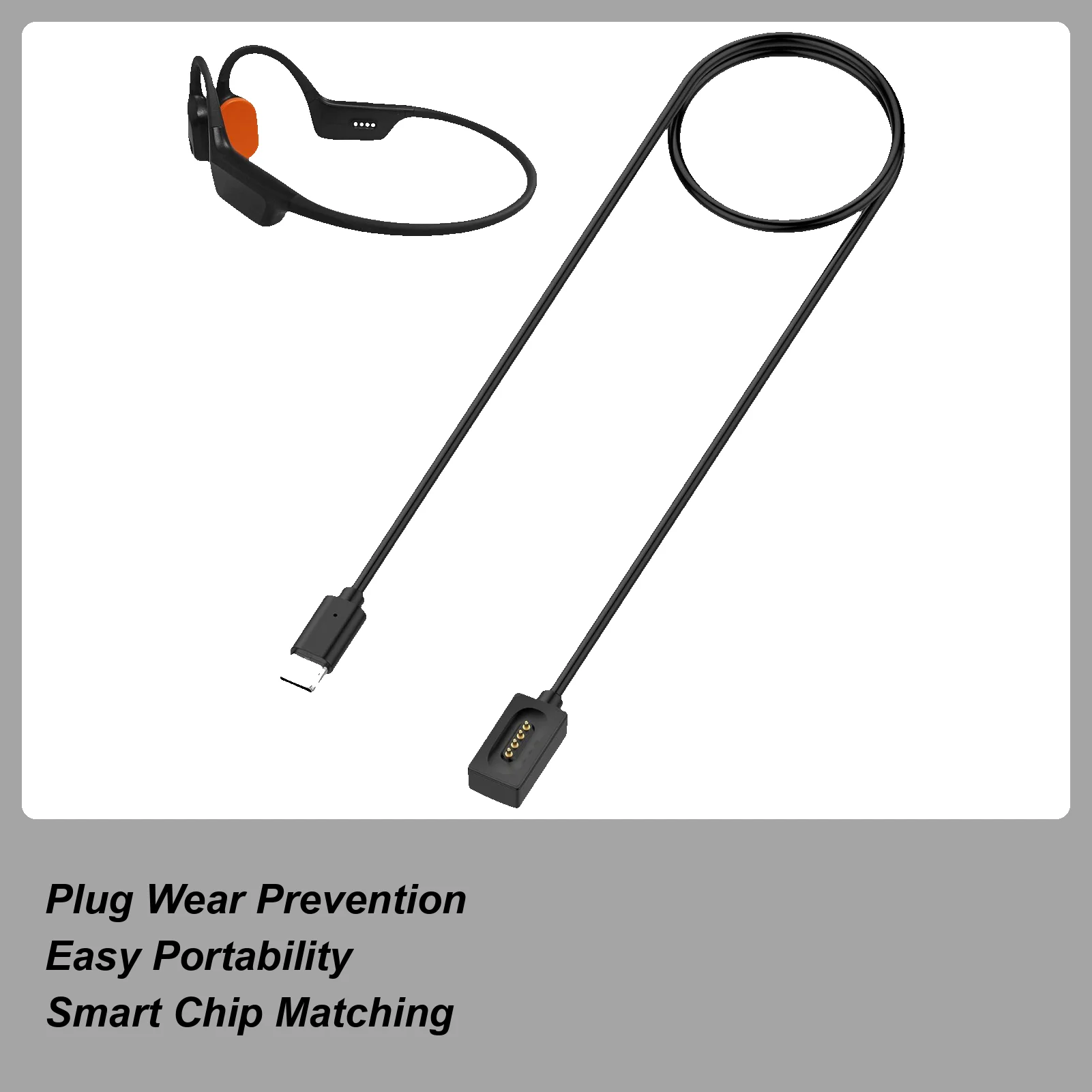 

Зарядный кабель для наушников с костной проводимостью для наушников Xiaomi Bone Conduct, беспроводной зарядный кабель для наушников Mi Bone 2