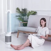 42 Inches Air Purification Circulation Bladeless Fan Dormitory Desk Floor Electric Fan Tower Ultra-Quiet Bladeless Fan