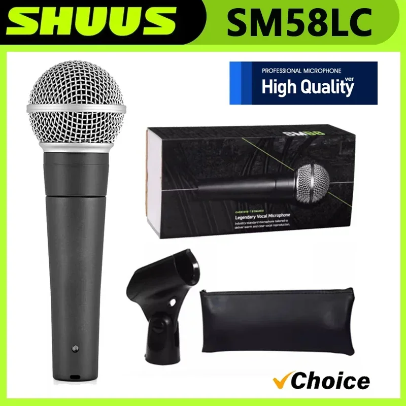 

High Quality SM58LC SM58S Metal Wired Microphone Dynamic Cardioid SM 58 Mic For Karaoke Singing Live Vocals Performance Stage