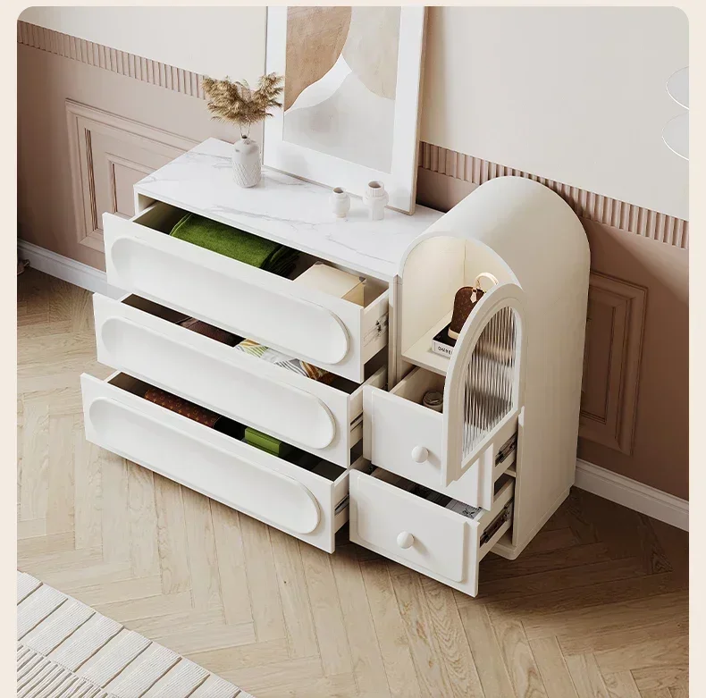 

Долговечный шкаф-комод, многофункциональный шкаф для хранения, прикроватная тумбочка, восемь шкафов, комод