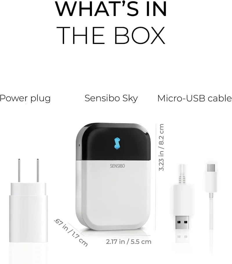 Sensibo Sky, เครื่องควบคุมแอร์ไร้สายอัจฉริยะแอพควบคุมอุณหภูมิ WiFi อัตโนมัติสามารถใช้งานร่วมกับ Google, Alexa และ Siri ได้