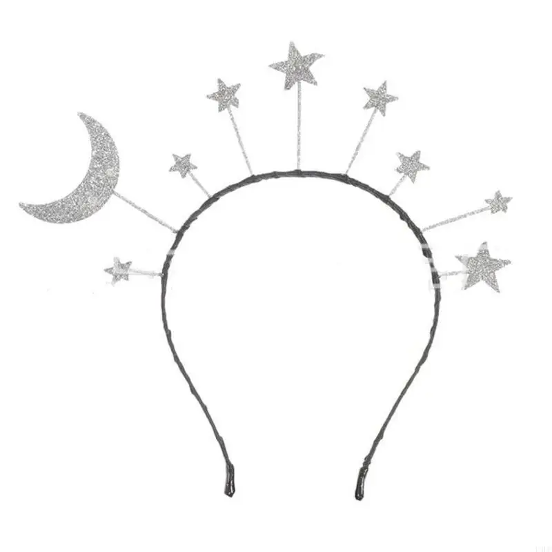 

U4LE модная повязка на голову со звездой для детей и взрослых, обруч для волос, новогодний головной убор, модный головной убор
