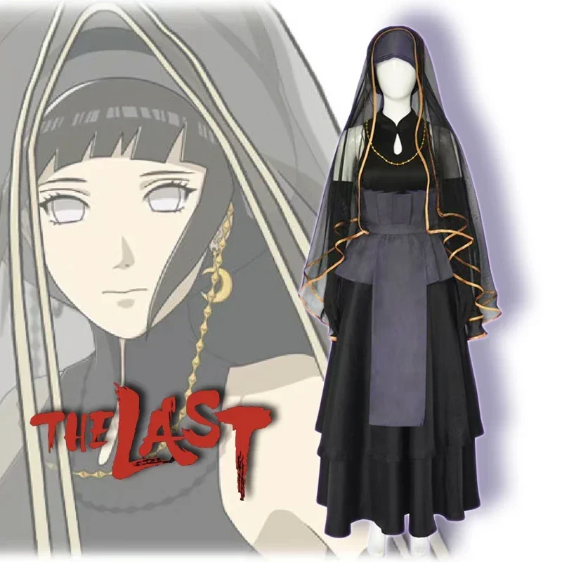 

La nne robe de mariée Hyūga HinMiBlack pour femmes, vêtements d'an косплей, олимпийский Хэллоуин, халаты noires gothiqu