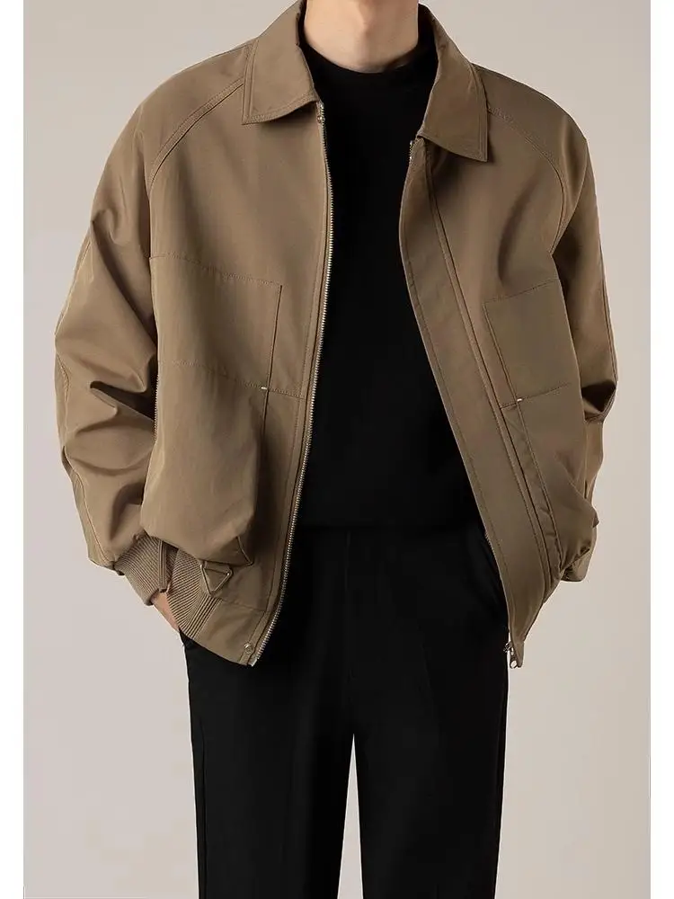 

Мужская куртка Cleanfit: весенне-осенняя, свободного кроя, с декоративной молнией, молодежная, трендовая, легкая, для работы и повседневной носки